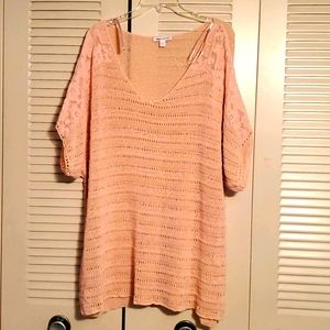 Peach lightweight sweater